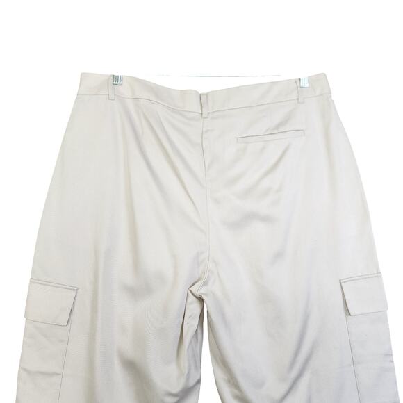 Old Navy Womens Extra High Waisted Taylor Cargo Trousers Size XL Silver Gray NWT - Picture 5 of 14